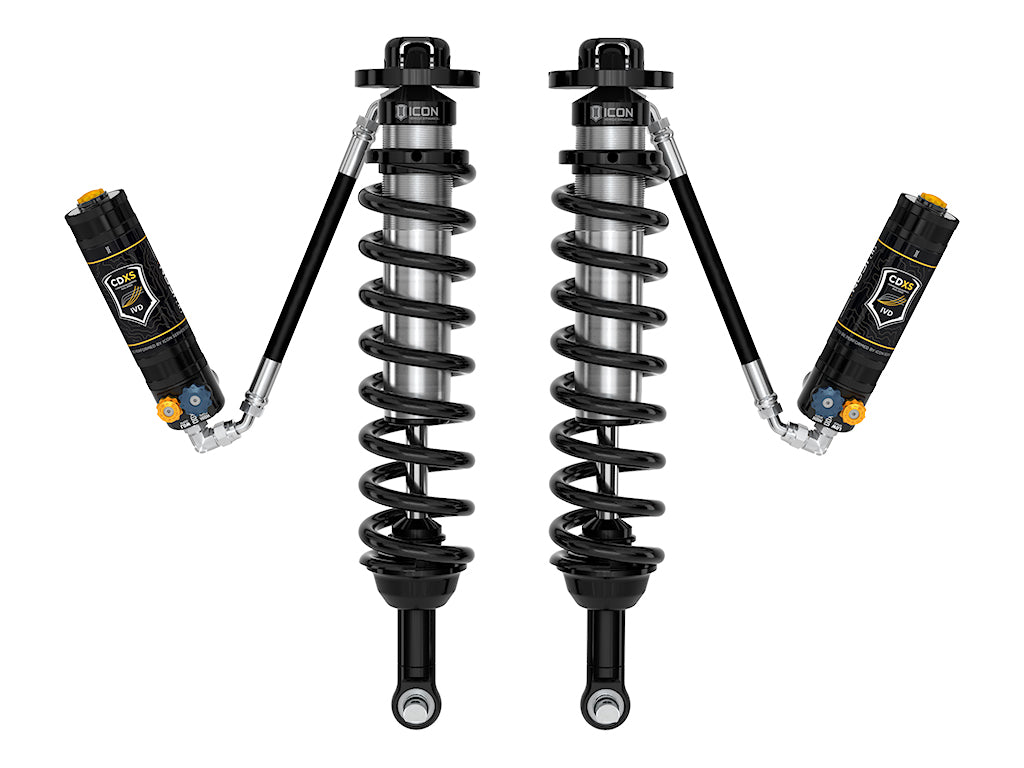 ICON 2021-2026 Ford Bronco, Front, 1.5-4” Lift, V.S. 2.5 Series Coilover Kit, Remote Reservoir w/ CDXS, Pair