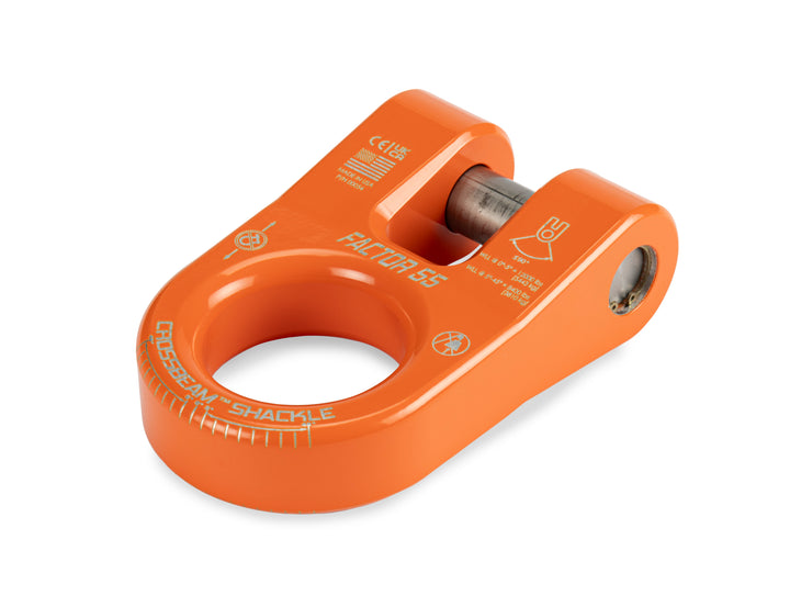 Factor 55 Crossbeam Shackle Orange - Heavy-Duty Recovery Hook for Off-Road Vehicles