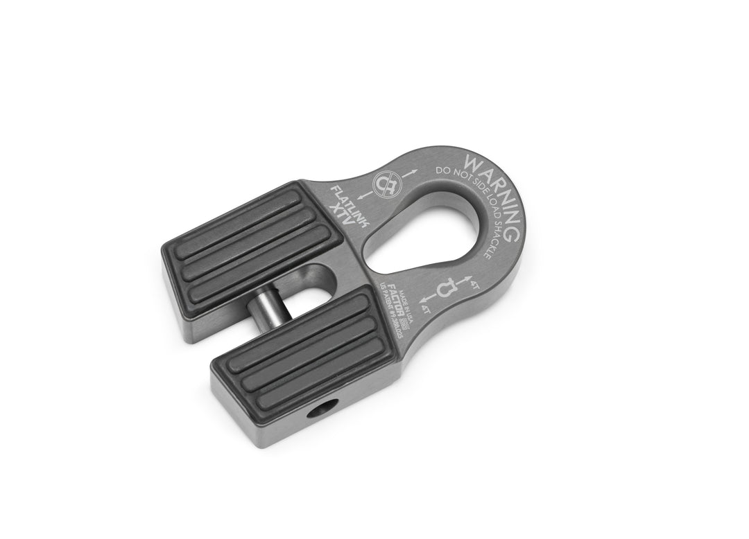 Factor 55 FlatLink XTV Winch Shackle Mount – Gray for UTV and ATV Recovery