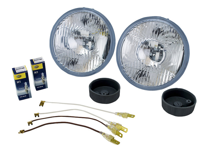 Hella 002425811 Universal H1 Halogen Headlight Bulb - White, Clear Lens, 55W