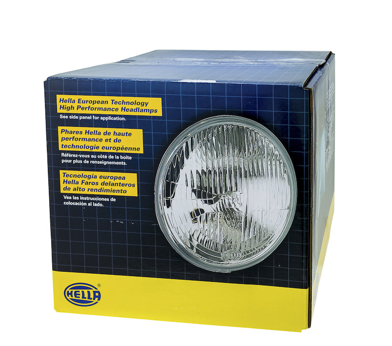 Hella 002425811 Universal H1 Halogen Headlight Bulb - White, Clear Lens, 55W