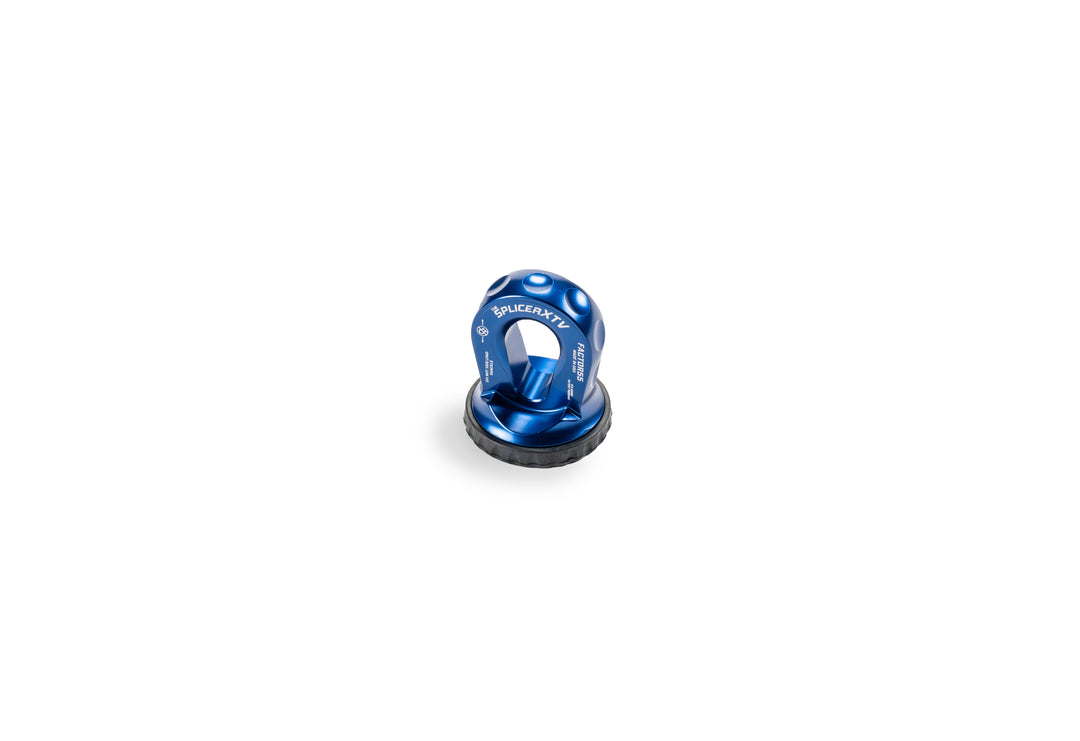 Factor 55 Splicer XTV 3/16-1/4 inch Synthetic Rope Splice-On Shackle Mount - Blue