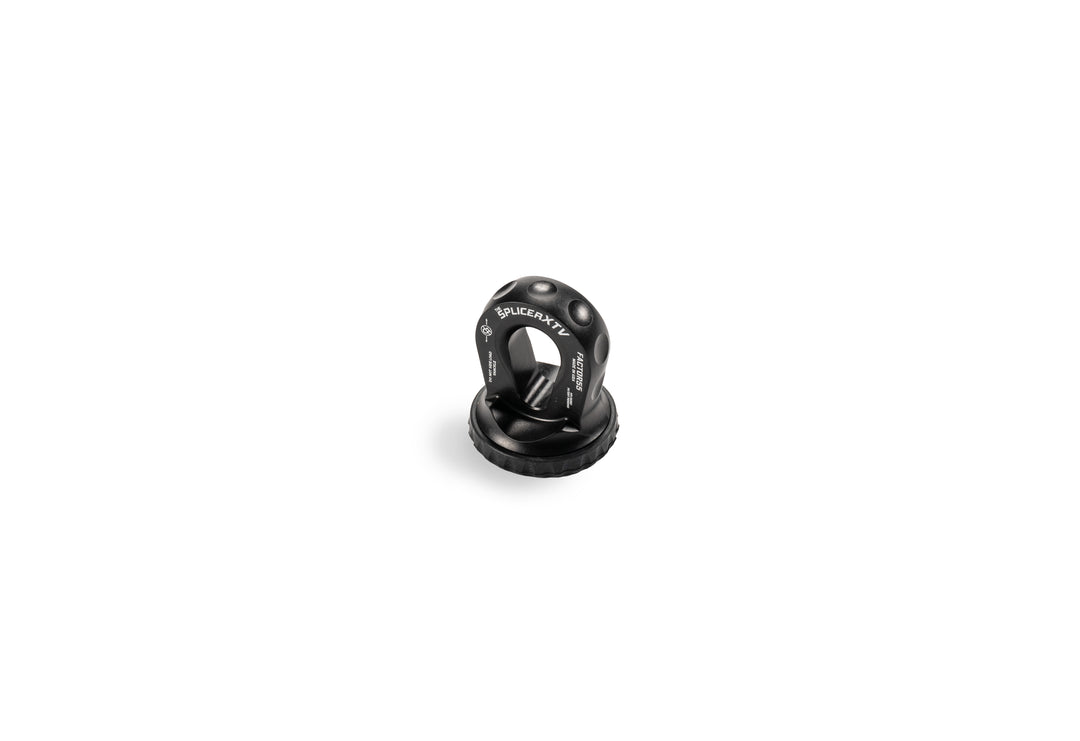Factor 55 Splicer XTV 3/16-1/4 inch Synthetic Rope Splice-On Shackle Mount - Black