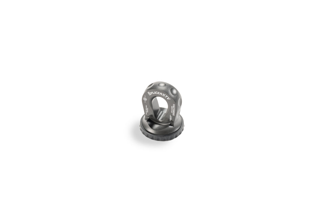 Factor 55 Splicer XTV 3/16-1/4 inch Synthetic Rope Splice-On Shackle Mount - Gray