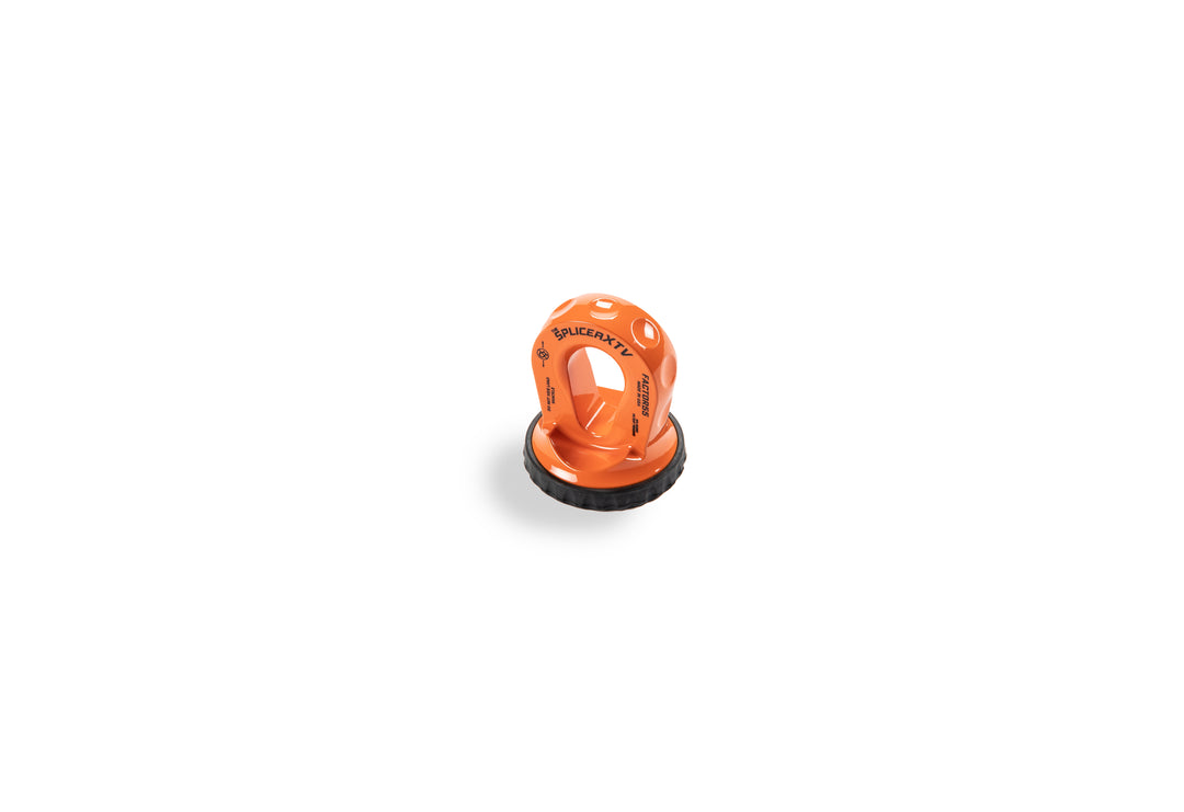 Factor 55 Splicer XTV 3/16-1/4 inch Synthetic Rope Splice-On Shackle Mount in Orange