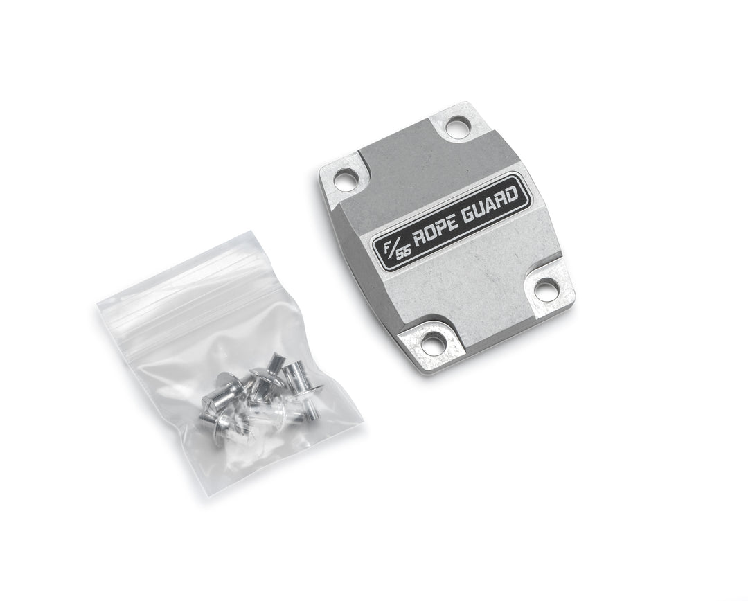 Factor 55 Flatlink XTV Rope Guard – 6061 Aluminum, Silver Finish