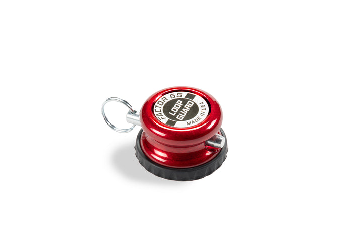 Factor 55 Loop Guard XTV - Red | Protective Winch Rope Loop Guard with Impact-Resistant Billet Aluminum