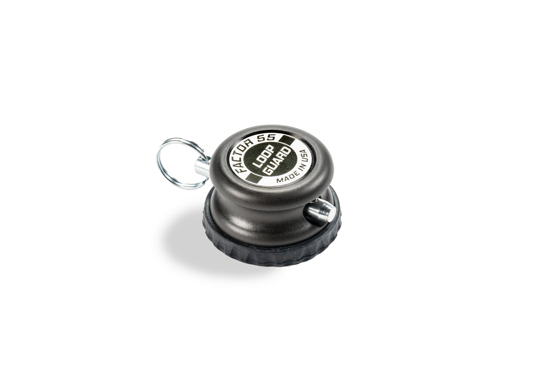 Factor 55 Loop Guard XTV Gray - Protective Winch Rope Loop Guard with Quick Release Pin