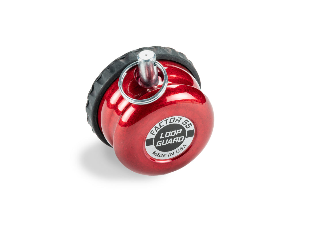 Factor 55 Loop Guard in Red with 6061 Aluminum Construction