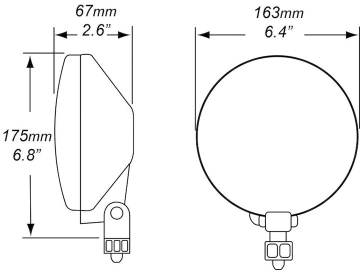 Hella 005750952 Driving Light Kit – Universal Halogen 12V Round Off-Road & Highway Illumination
