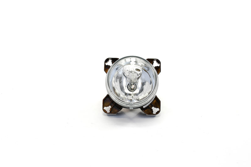 Hella Headlight with H9 Bulb for Left Fitting - Black Housing, Clear Lens, 12V High Beam, SAE Approved