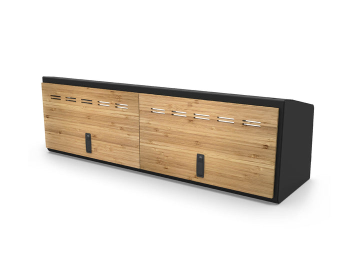 48" Upper Cabinet Black - Bamboo Door