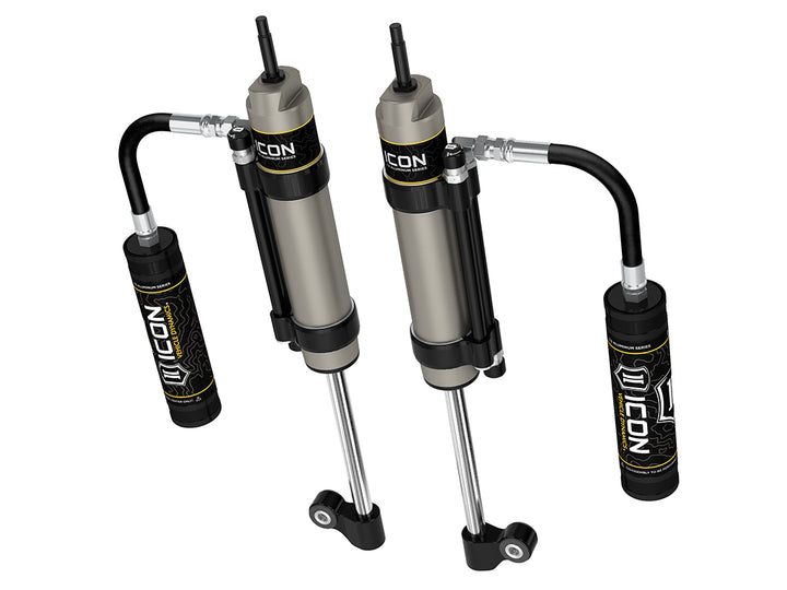 ICON 2005-2023 Toyota Tacoma, Rear, V.S. 2.5 Aluminum Series RXT Shock Absorbers, Omega Bypass Remote Reservoir, Pair