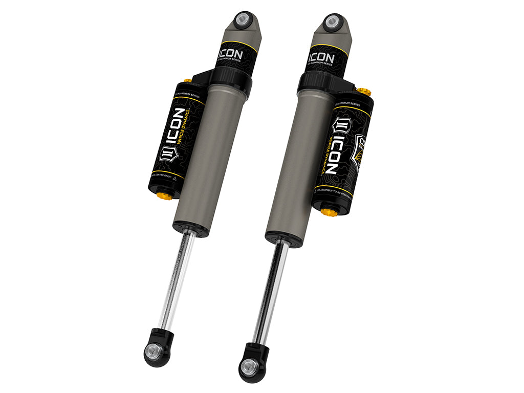 ICON 2021-2026 Ford F-150 2WD, 0-1" Lift, Rear, V.S. 2.5 Aluminum Series Shock Absorbers, Piggyback Reservoir w/ CDCV, Pair