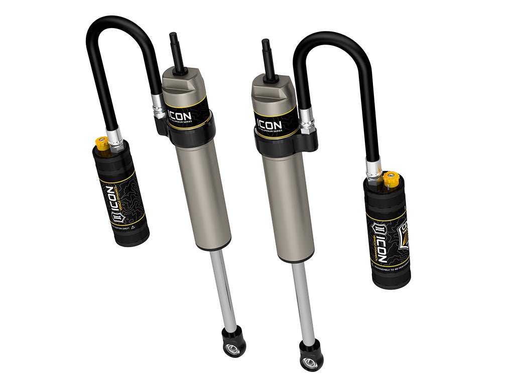 ICON 2014-2026 Ram 2500/2013-2026 Ram 3500, 2.5” Lift, Front, V.S. 2.5 Aluminum Series Shock Absorbers, Remote Reservoir w/ CDCV, Pair