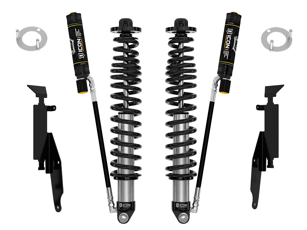 ICON 2021-2026 Ford Bronco, Rear, 1.25-3” Lift, V.S. 2.5 Series Coilover Kit, Remote Reservoir w/ CDEV, Pair