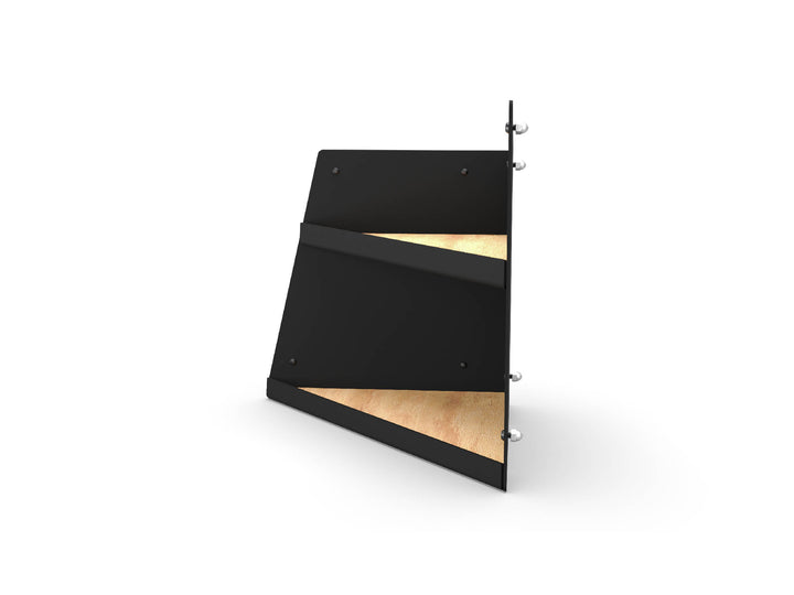 Left Hand Angled Shelf - Black