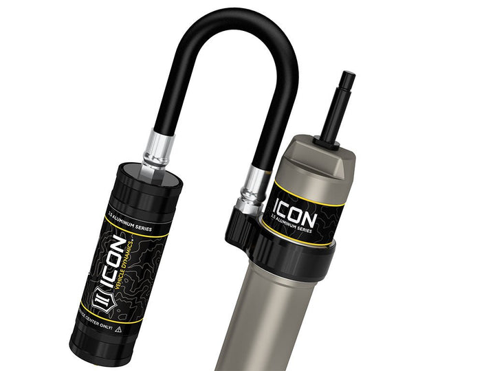 ICON 2014-2026 Ram 2500/2013-2026 Ram 3500, 2.5” Lift, Front, V.S. 2.5 Aluminum Series Shock Absorbers, Remote Reservoir, Pair