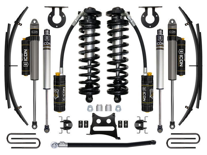 ICON 11-16 Ford F250/F350, 2.5-3" Lift, Stage 4 Coilover System w/ Leaf Springs
