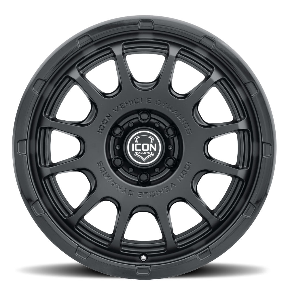 ICON Alloys Rancho, Double Black, 20 x 9 / 6 x 5.5, 0mm Offset, 5" BS