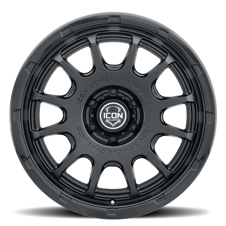 ICON Alloys Rancho, Double Black, 20 x 9 / 6 x 5.5, 16mm Offset, 5.625" BS