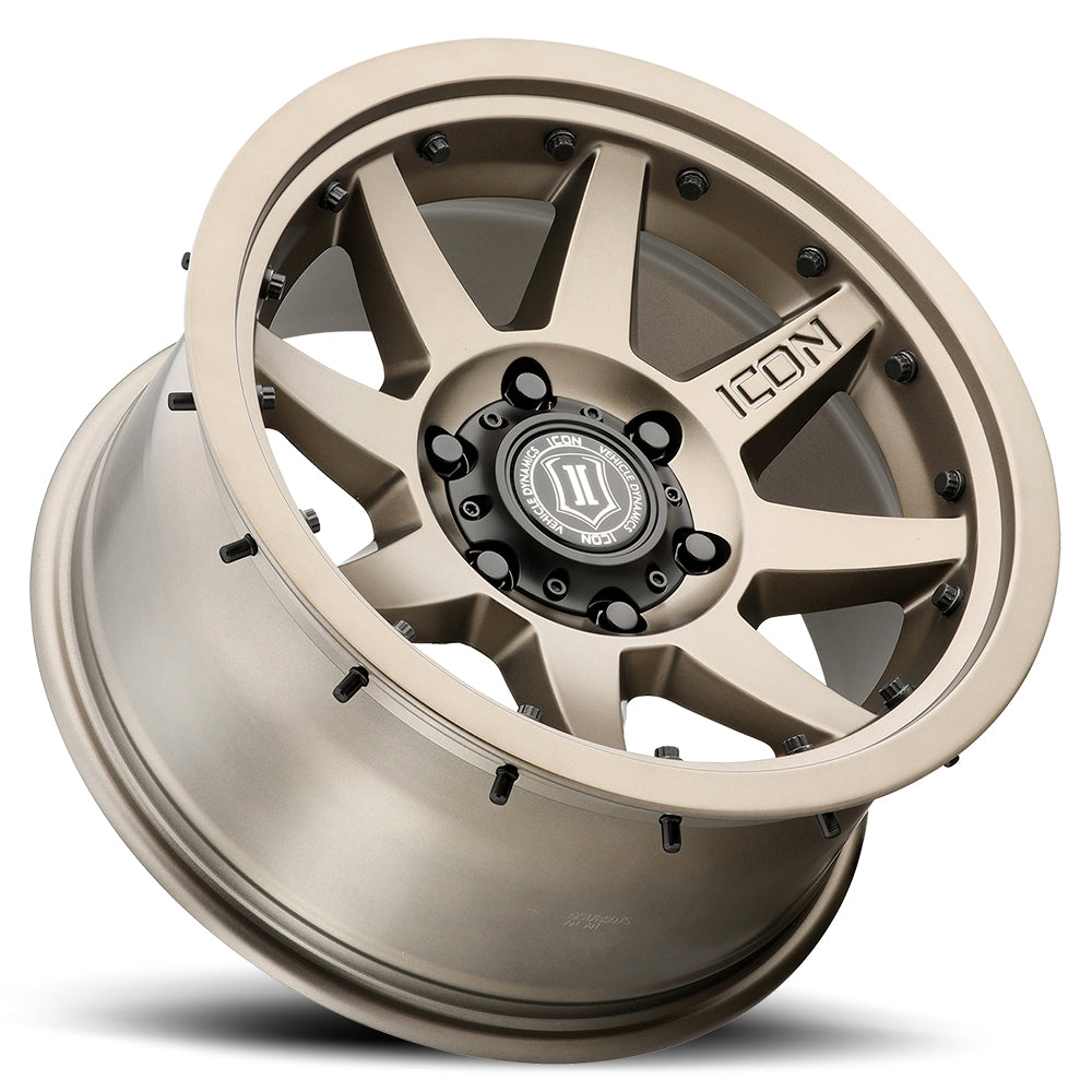 ICON Alloys Rebound Pro, Bronze, 17 x 8.5 / 5 x 4.5, 0mm Offset, 4.75" BS