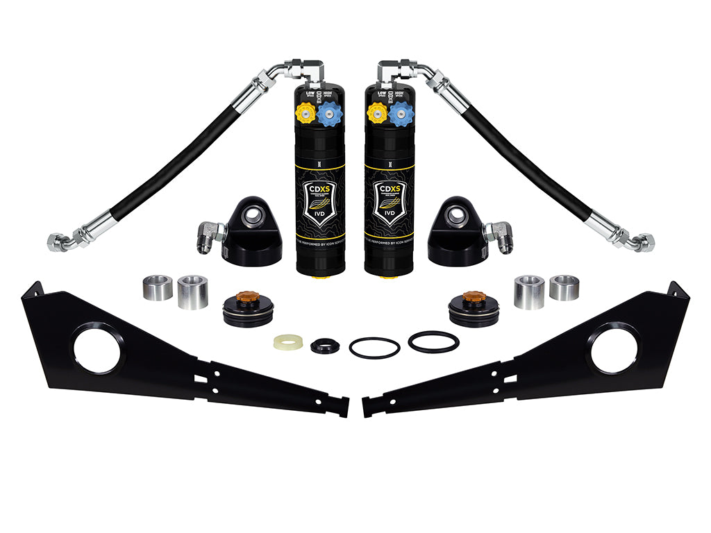 ICON 2005-2023 Toyota Tacoma/2007-2014 FJ Cruiser/2003-2024 4Runner/2003-2023 Lexus GX, Front, Coilover Reservoir w/ CDXS Upgrade Kit w/ Seals, Pair