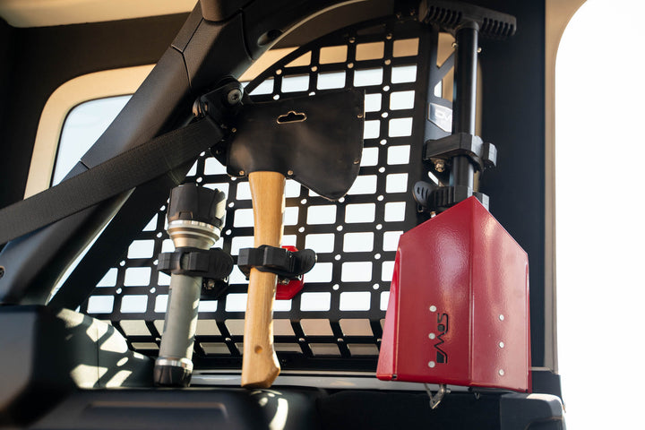 Quick Release Molle Panel Tool Mounts Red