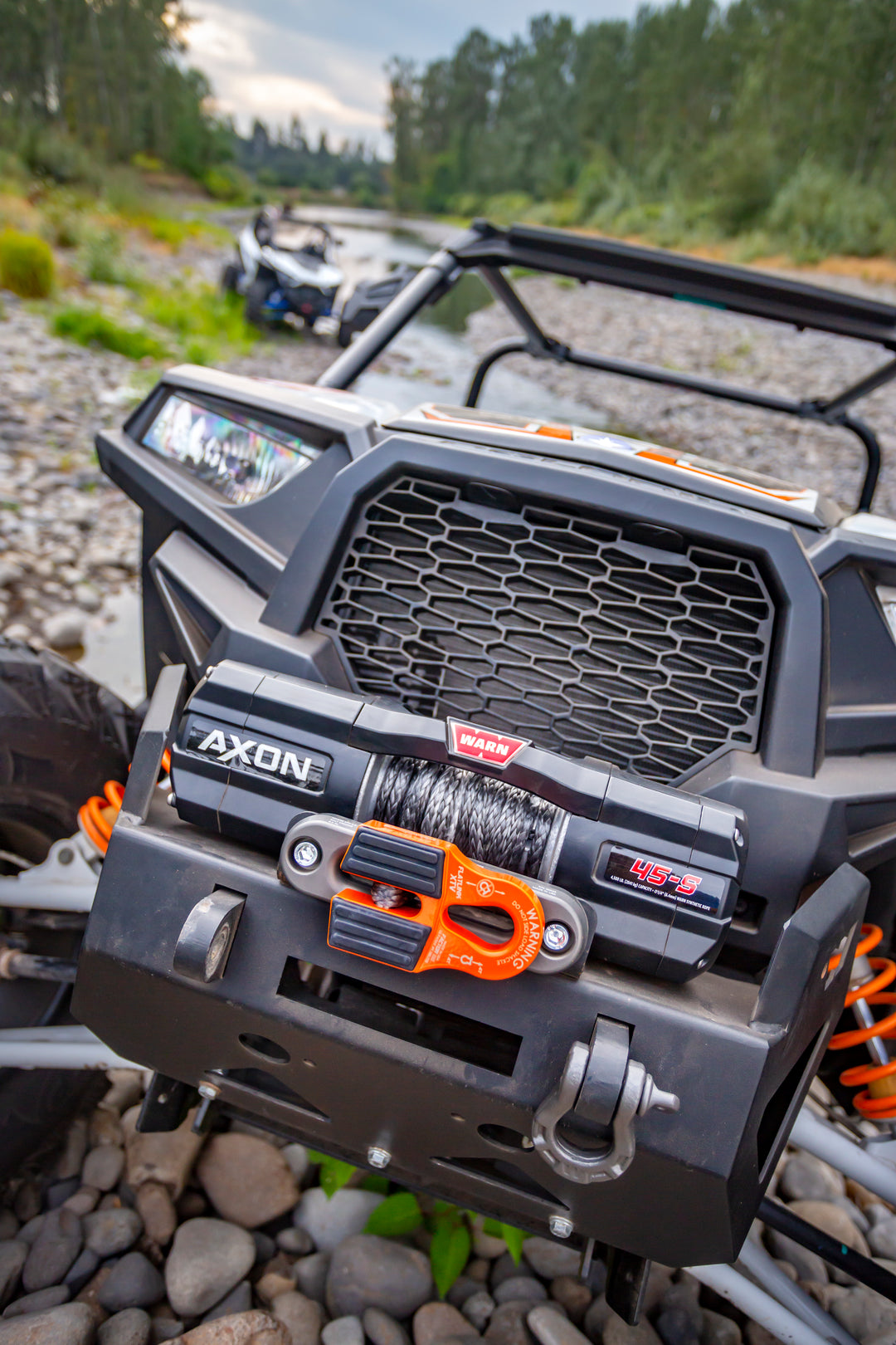 Factor 55 FlatLink XTV Winch Shackle Mount – Orange for UTVs and ATVs
