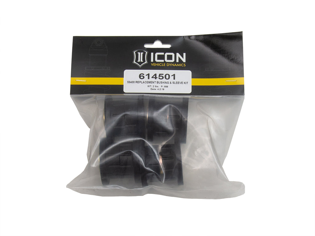 ICON 1996-2004 Toyota Tacoma/1996-2002 Toyota 4Runner, Tubular UCA Replacement Bushing & Sleeve Kit