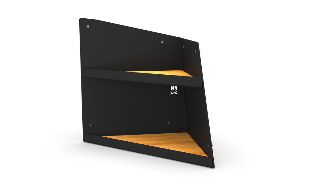 Right Hand Angled Shelf - Black