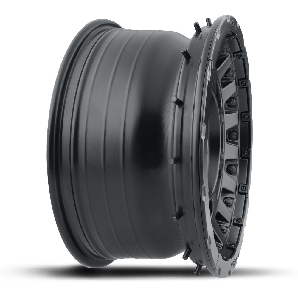ICON Alloys Hammer Pro, Satin Black, 17 x 8.5 / 6 x 5.5, 25mm Offset, 5.75" BS
