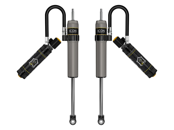 ICON 2017-2026 Ford F-250/F-350 Super Duty 4WD, 0-2.5” Lift, Front, V.S. 2.5 Aluminum Series Shock Absorbers, Remote Reservoir w/ CDEV, Pair