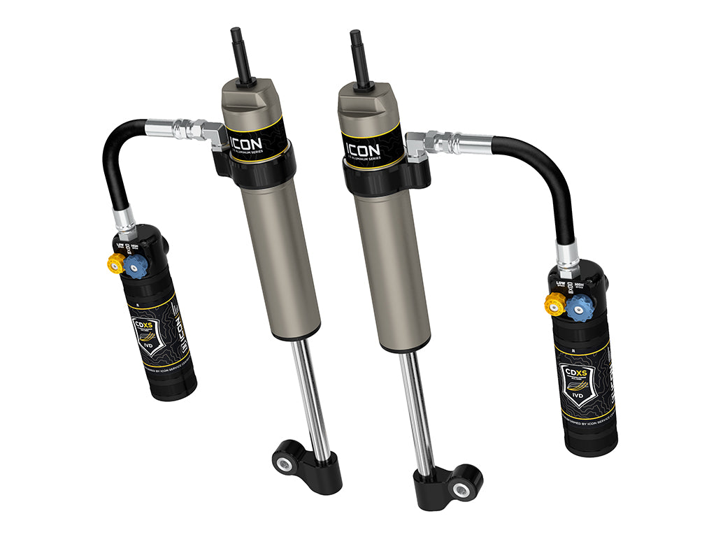 ICON 2005-2023 Toyota Tacoma, Rear, V.S. 2.5 Aluminum Series RXT Shock Absorbers, Remote Reservoir w/ CDXS, Pair