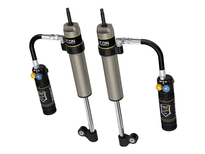 ICON 2005-2023 Toyota Tacoma, Rear, V.S. 2.5 Aluminum Series RXT Shock Absorbers, Remote Reservoir w/ CDXS, Pair