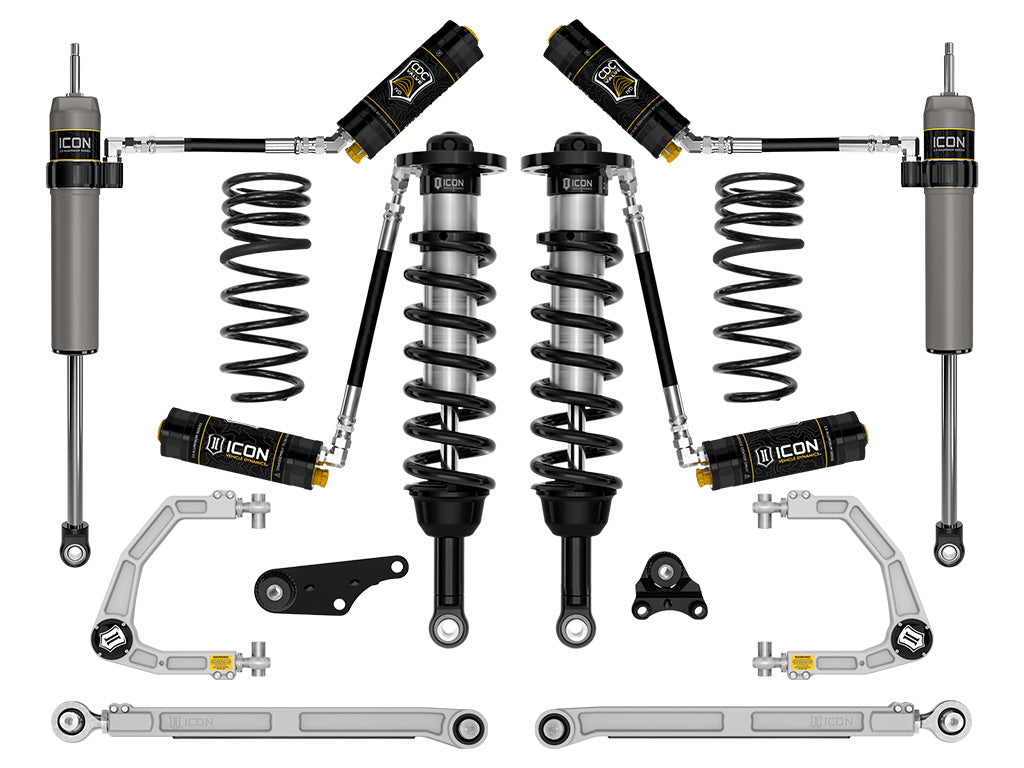 ICON 2024-2026 Toyota Tacoma 1.25-3" Lift, Stage 8 Suspension System, Billet, Overland Rear Springs