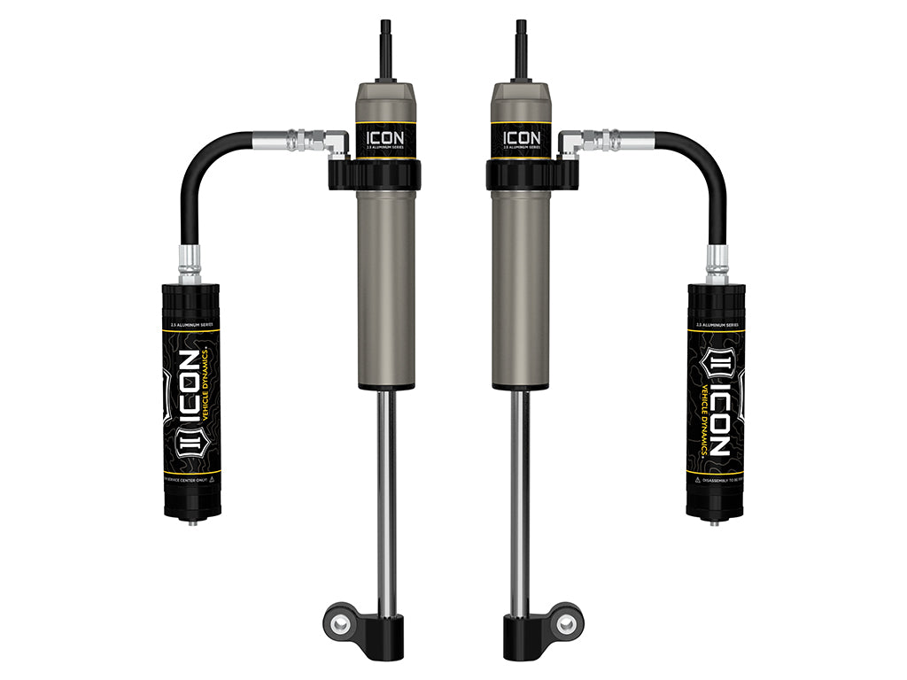 ICON 2005-2023 Toyota Tacoma, Rear, V.S. 2.5 Aluminum Series RXT Shock Absorbers, Remote Reservoir, Pair