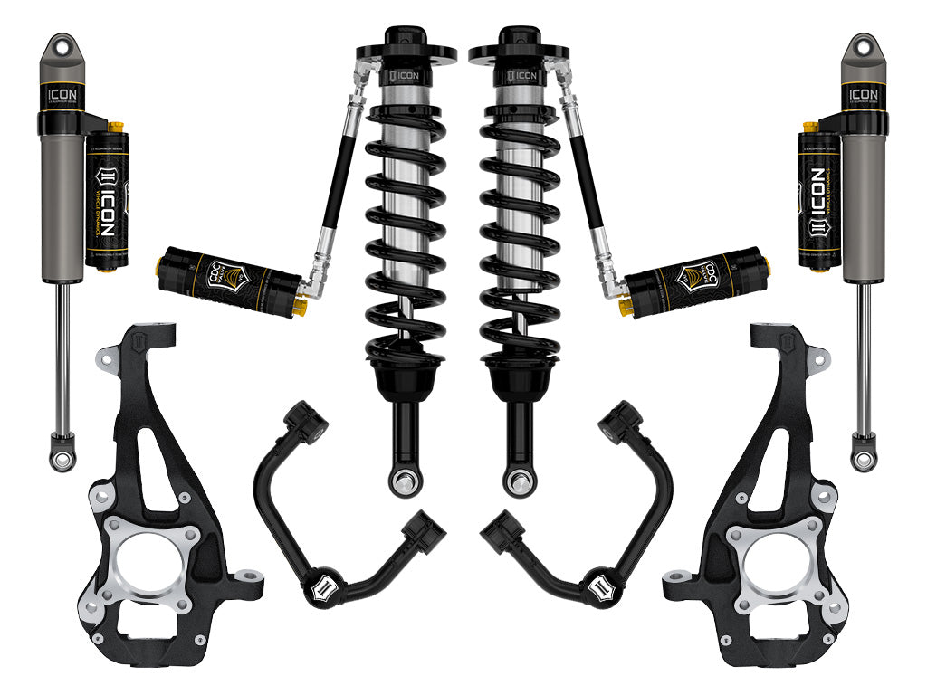 ICON 2021-2026 Ford F-150 4WD, 3.5-4.5" Lift, Stage 4 Suspension System, Tubular, CDCV