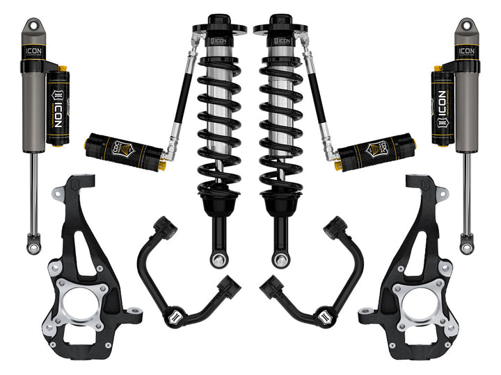 ICON 2021-2026 Ford F-150 4WD, 3.5-4.5" Lift, Stage 4 Suspension System, Tubular, CDCV
