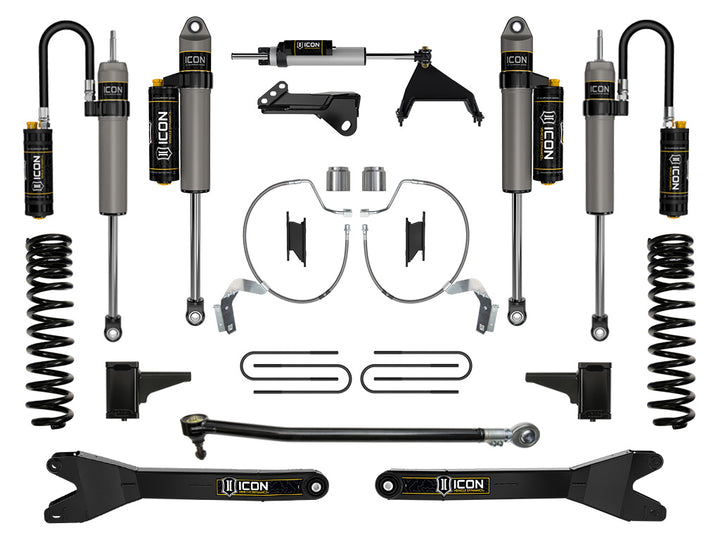 ICON 2023-2026 Ford F-250/F-350 Super Duty 4WD, Gas, 4.5" Lift, Stage 5 Suspension System w/ Radius Arms