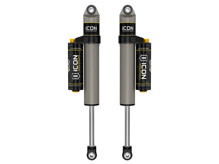 ICON 2021-2026 Ford F-150 2WD, 0-1" Lift, Rear, V.S. 2.5 Aluminum Series Shock Absorbers, Piggyback Reservoir w/ CDCV, Pair