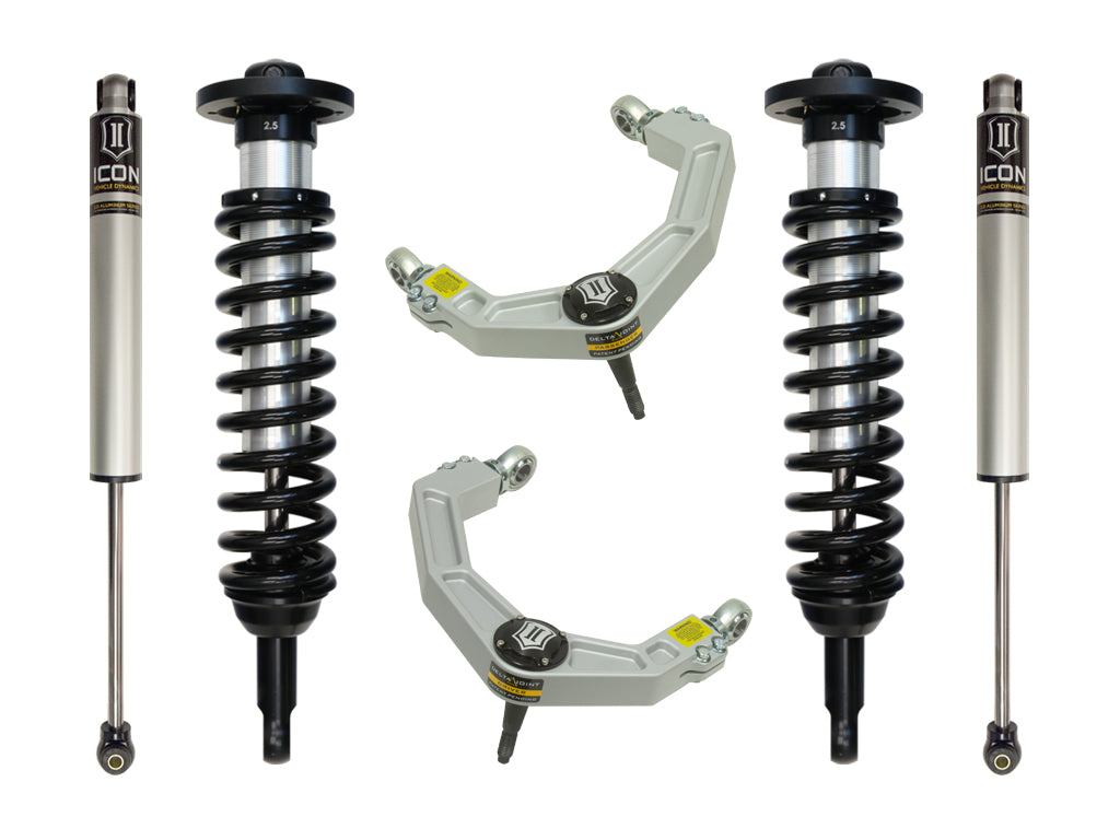ICON 2009-2013 Ford F-150 2WD, 0-2.63" Lift, Stage 2 Suspension System, Billet