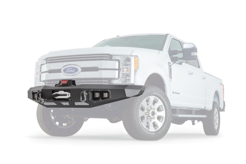 Warn Ascent Front Bumper for Ford Super Duty 2017-2021 with Winch Mount and Recovery Points