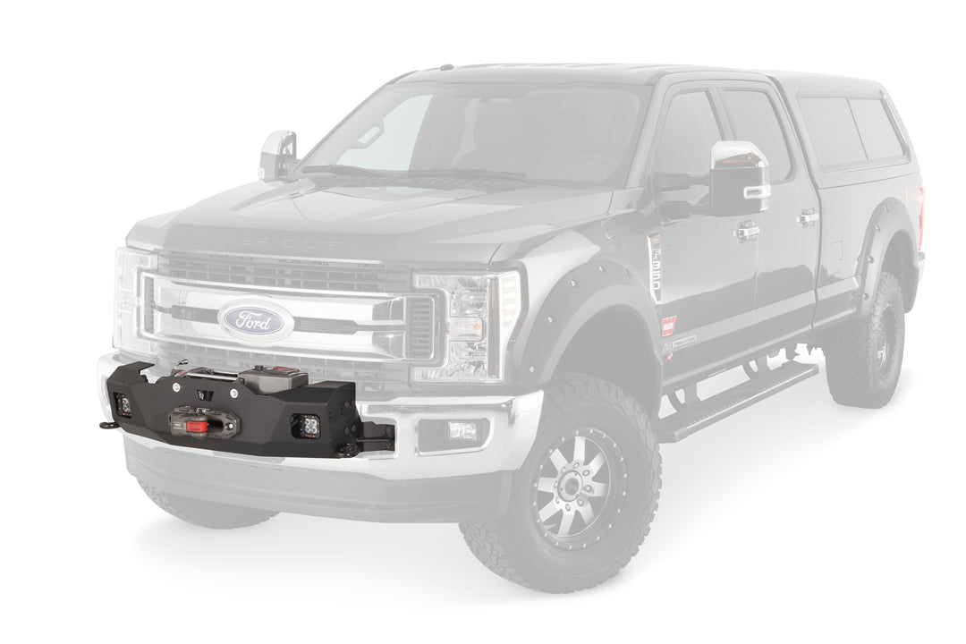 Warn Trans4mer Grille Guard Kit for Ford Super Duty (2017-2022) - Black Powder Coated Steel