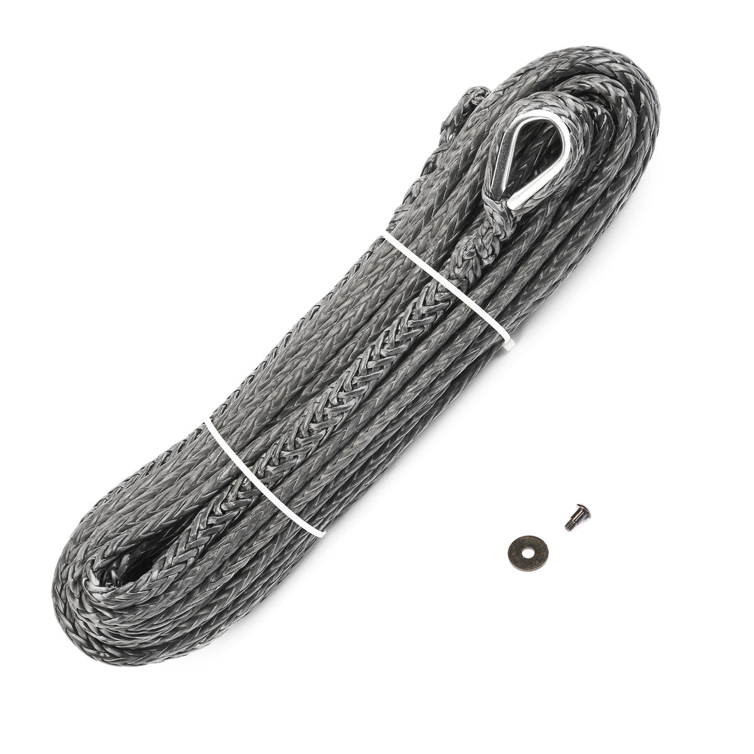 Warn Synthetic Rope 3/8 Inch x 90 Feet - Durable UHMWPE Material for Heavy-Duty Use