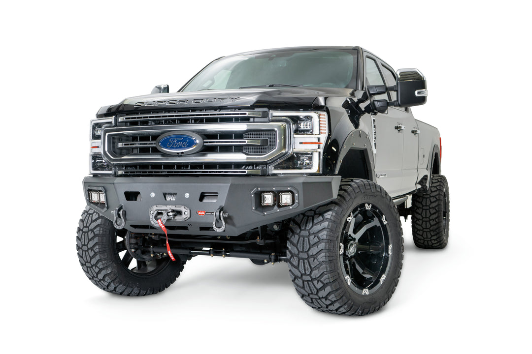 Warn Ascent HD Bumper for Ford F-250 and F-350 2017-2022 with Large-Frame Winch Compatibility