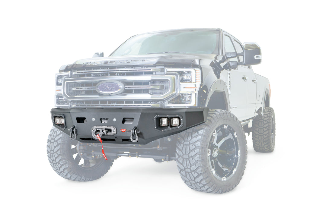 Warn Ascent HD Bumper for Ford F-250 and F-350 2017-2022 with Large-Frame Winch Compatibility