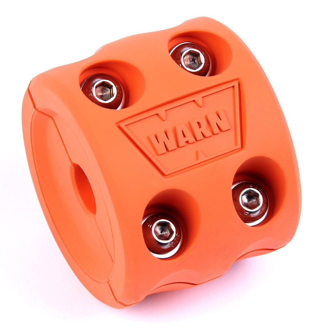 Warn Cable Stop Bump Stop Orange - Durable Rubber Protection for Winch Hooks