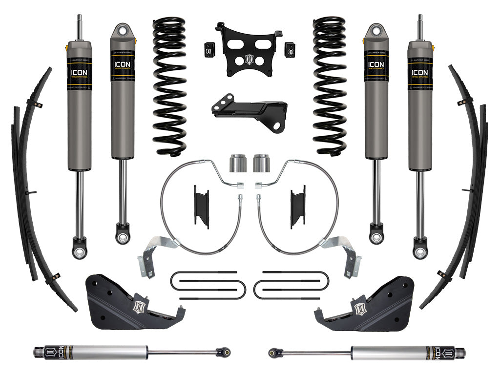 ICON 2023-2026 Ford F-250/F-350 Super Duty 4WD, Gas, 4.5" Lift, Stage 3 Suspension System w/ Expansion Packs