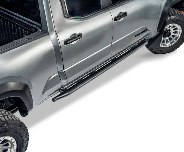 Warn Rocker Sliders for 4th Gen Toyota Tacoma, Steel Bolt-On Protection Set